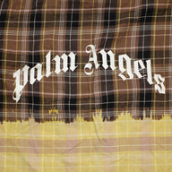 Palm Angles Bleached Plaid Button Up in Brown