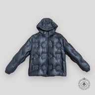 Louis Vuitton Monogram Leather Hooded Down Jacket