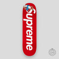 SUPREME SMURFS SKATE DECK - RED