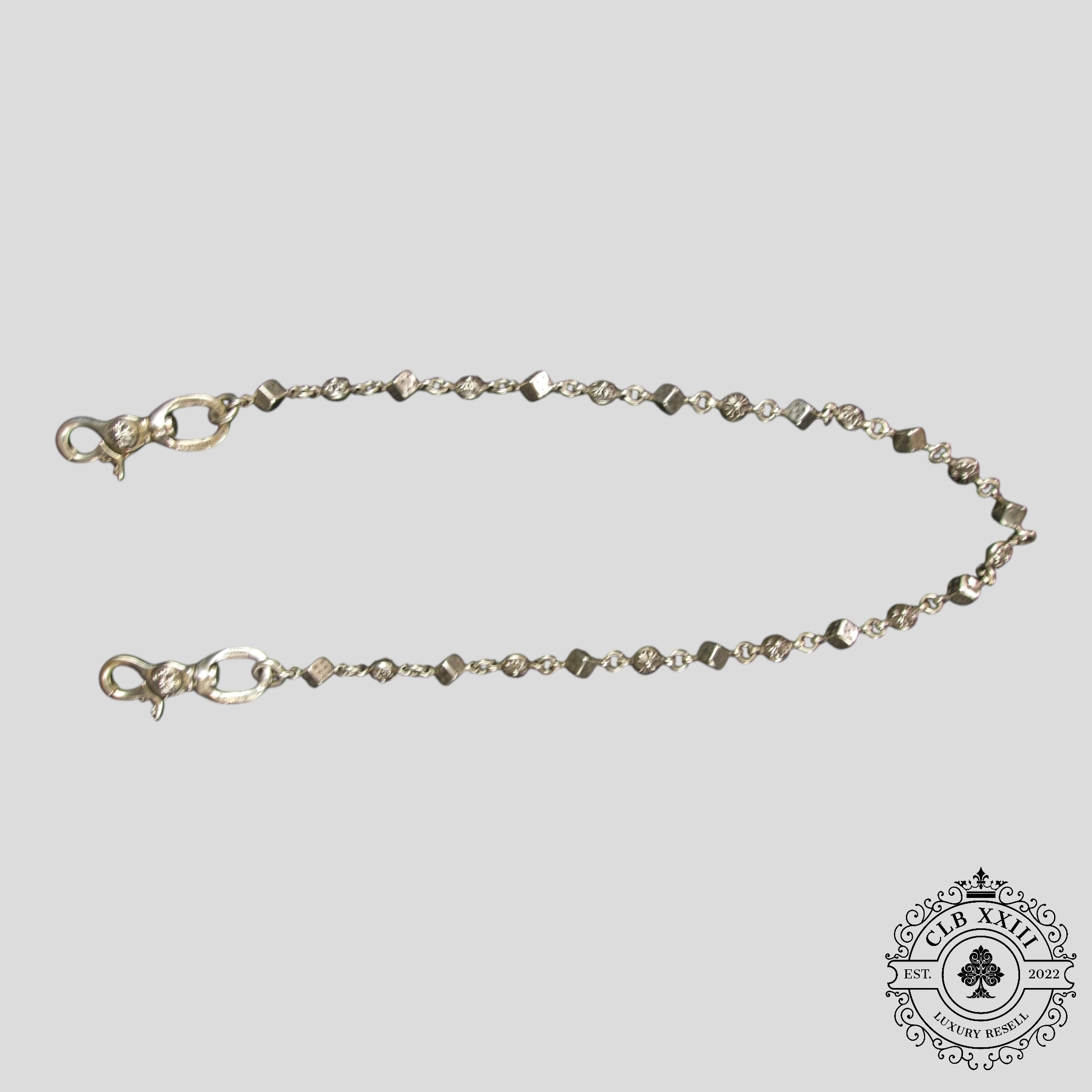 Chrome Hearts Dice & Ball Wallet Chain in Silver