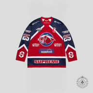 Supreme Rhinestone Hockey Jersey in Red