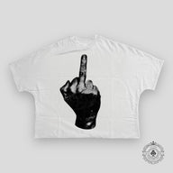 Billionaire Studios Born Middle Finger Tee in White