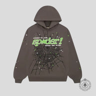 Sp5der Punk V2 Hoodie in Slate Grey