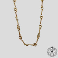 Chrome Hearts 22K Gold Twist 20 Inch Necklace