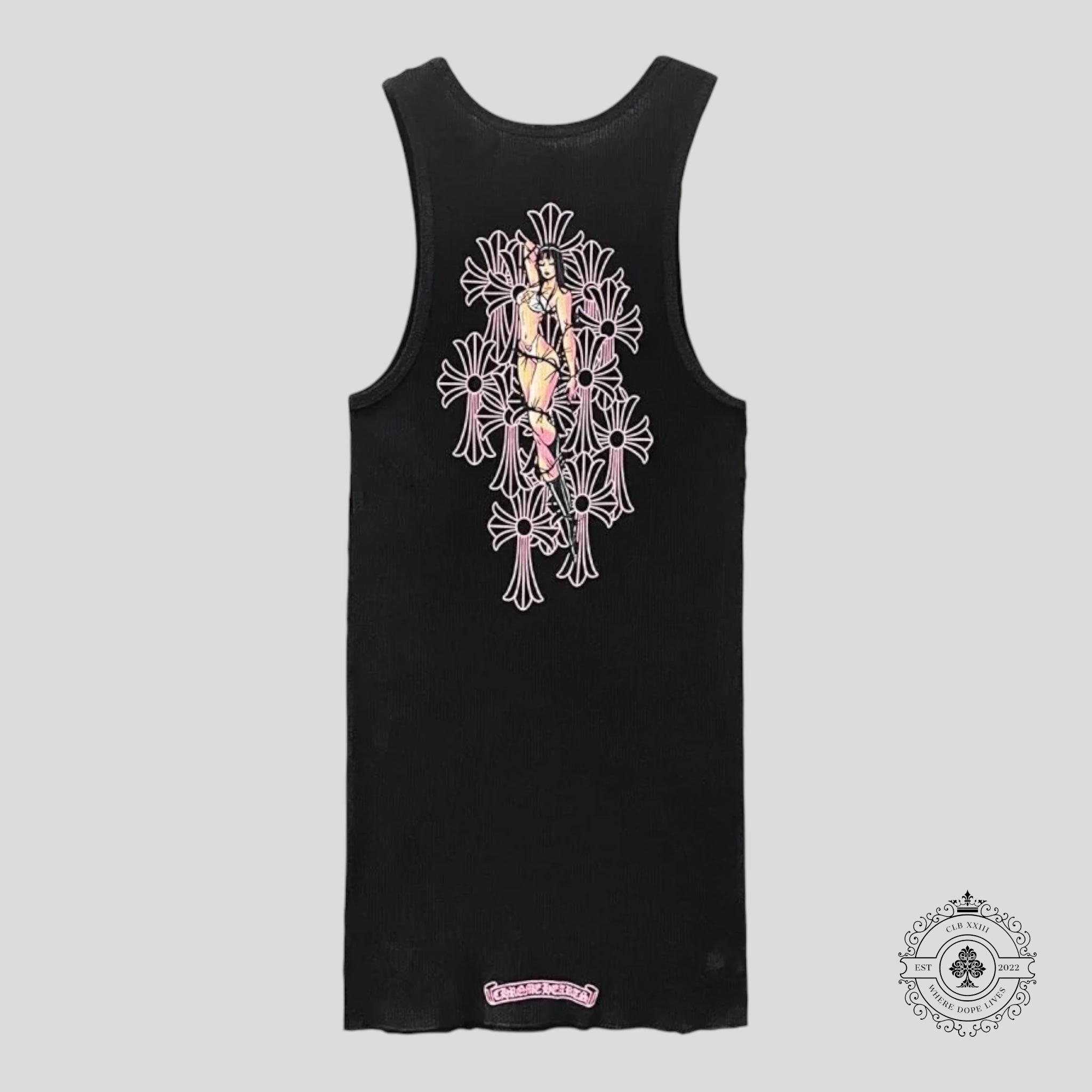 Chrome Hearts Deadly Doll Tank Top in Black