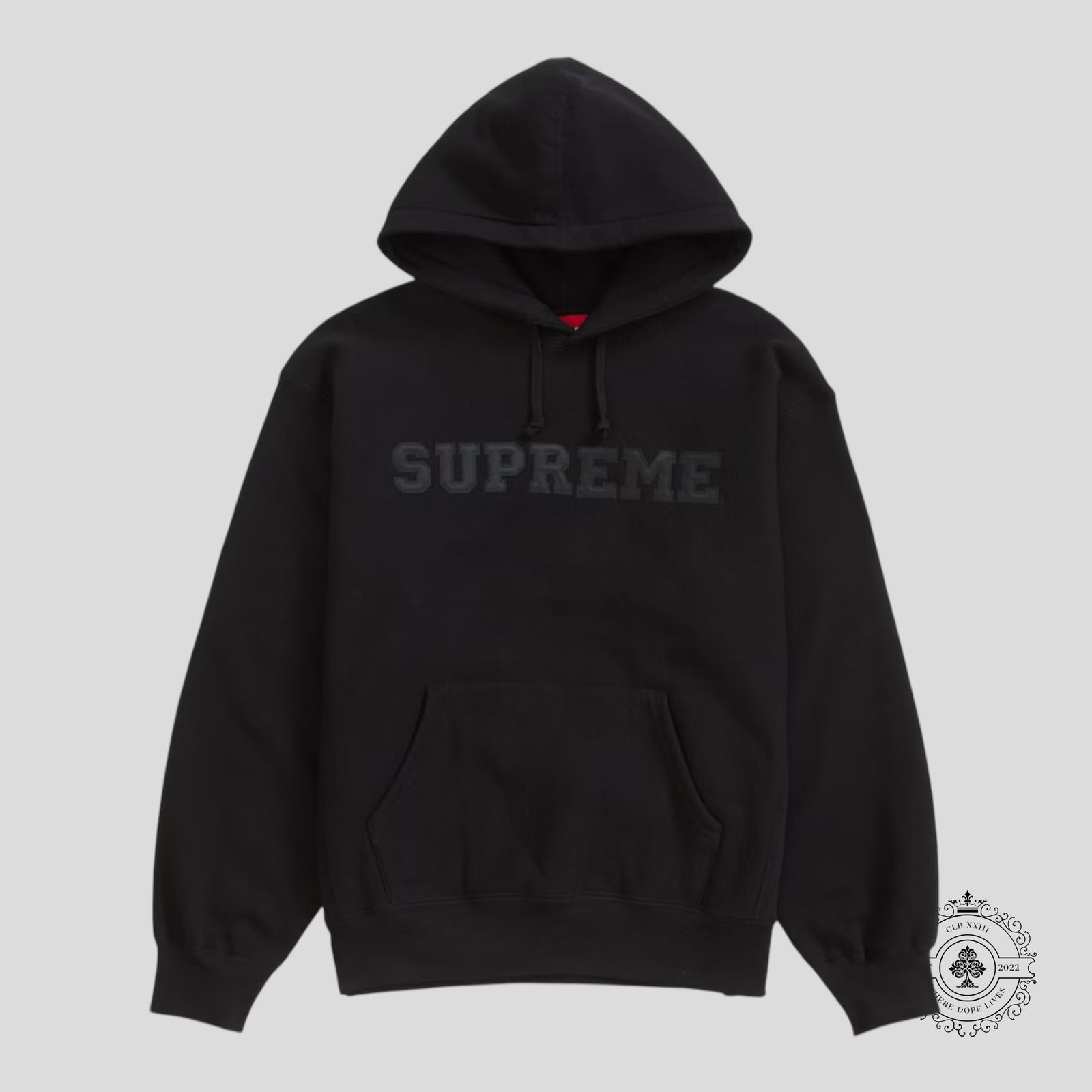 Supreme Collegiate Hooded Sweatshirt in Black