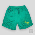 Chrome Hearts Mesh Shorts in Green / Yellow