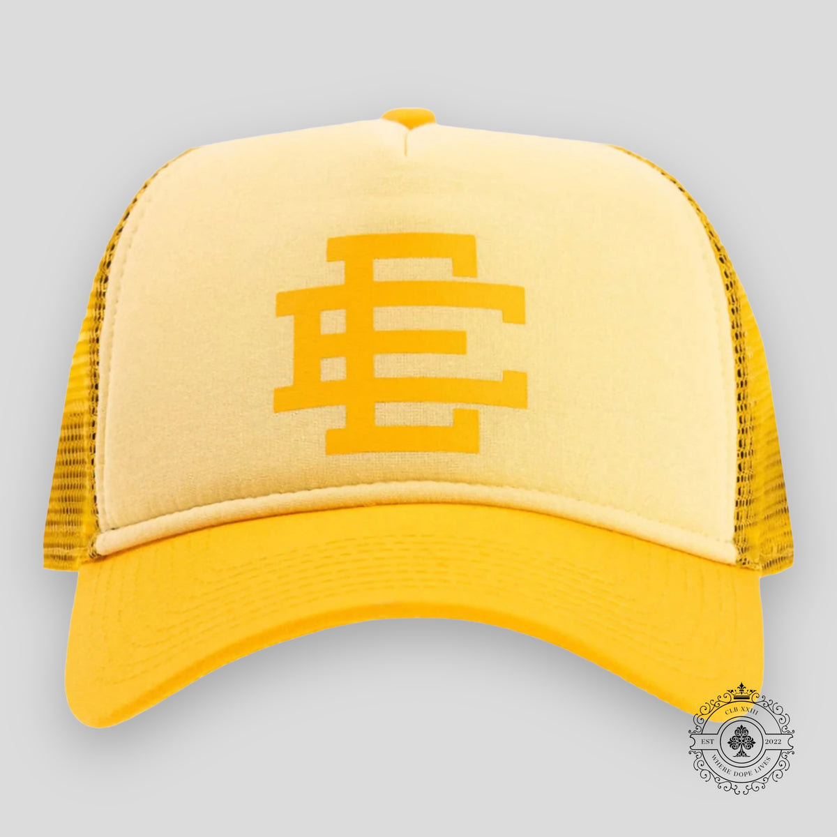 Eric Emanuel Trucker Hat in Light Yellow