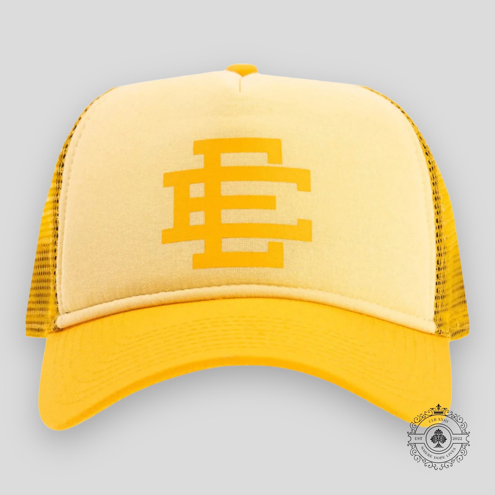Eric Emanuel Trucker Hat in Light Yellow