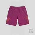 Supreme Old English Nylon Shorts in Plum Purple
