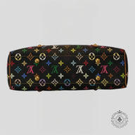 Louis Vuitton x Takashi Murakami Aurelia MM Monogram Purse in Black