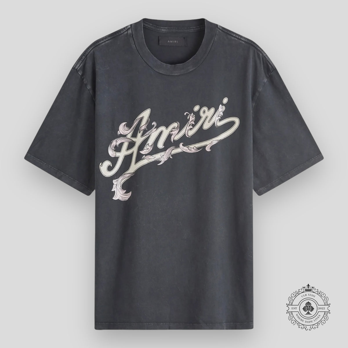Amiri Filigree Tee in Black