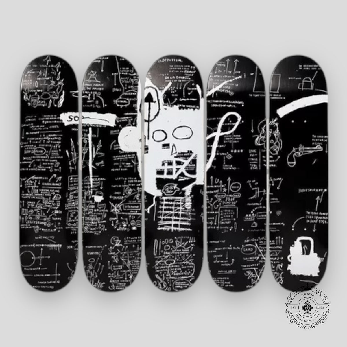 Jean-Michel Basquiat Demon Skateboard Deck Set