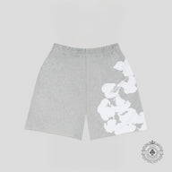 Denim Tears Core Jumbo Wreath Sweatshorts In Grey
