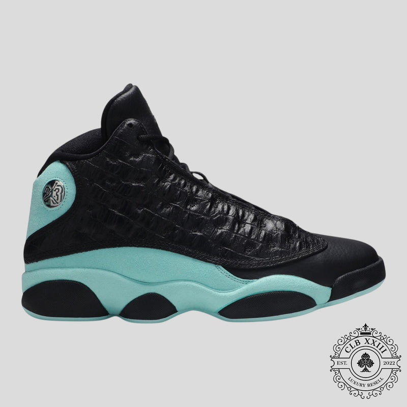 Air Jordan 13 Retro Black Island Green