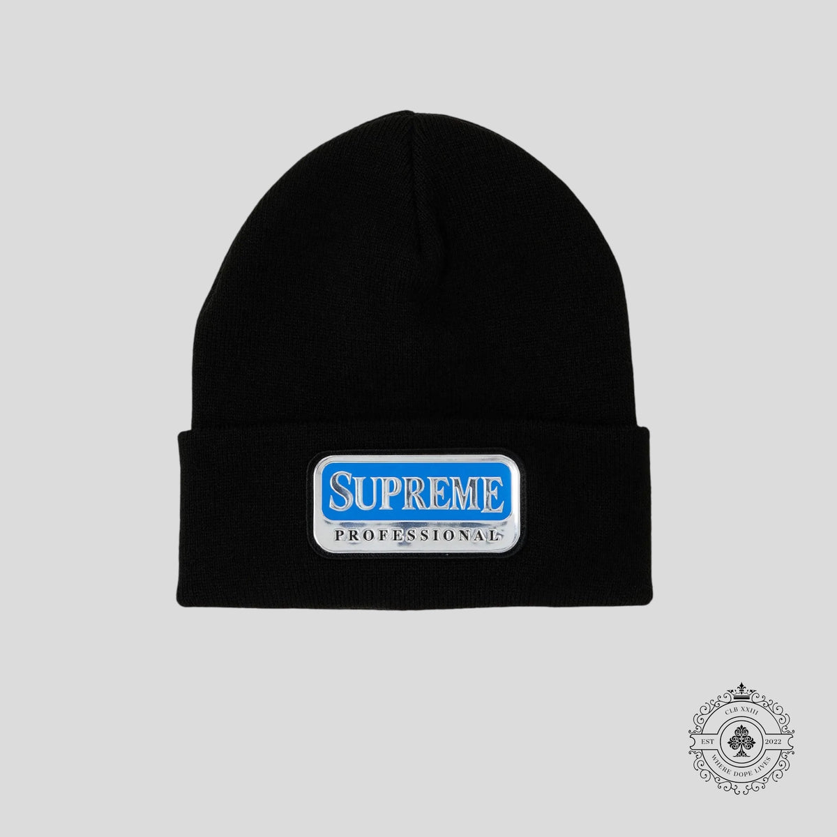Supreme Professional Beanie in Black