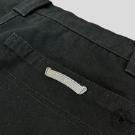 Chrome Hearts Cross Patch Double Knee Carpenter Pants in Black/Zebra