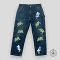 Chrome Hearts Sex Records Patch Double Knee Carpenter Pants