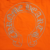 Chrome Hearts Miami Exclusive Horseshoe Logo Hoodie in Orange