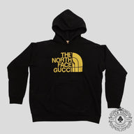 Gucci X The North Face Web Print Hoodie in Black
