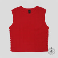 Chrome Hearts Plus Jacquard Sleeveless Shirt in Red