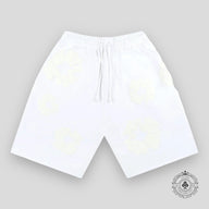 Denim Tears Mono Cotton Wreath Shorts in White