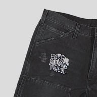 Blind Love Blinded By Riches Embroidered Shorts