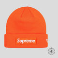 Supreme New Era Box Logo Beanie in Orange