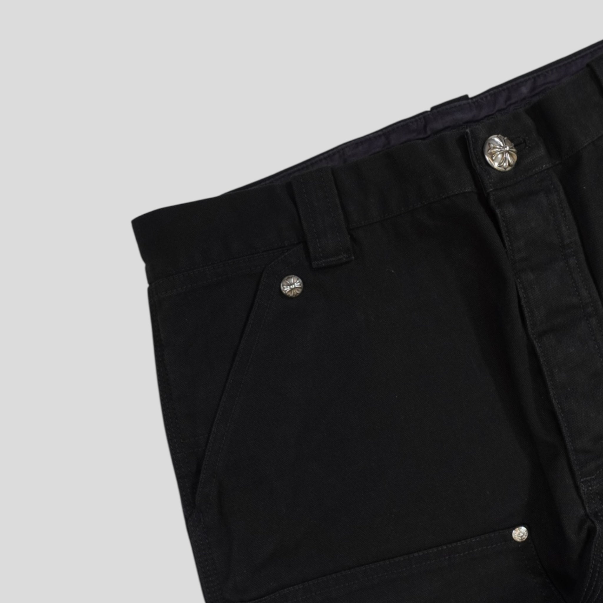 Chrome Hearts Double Knee Carpenter Pants in Black