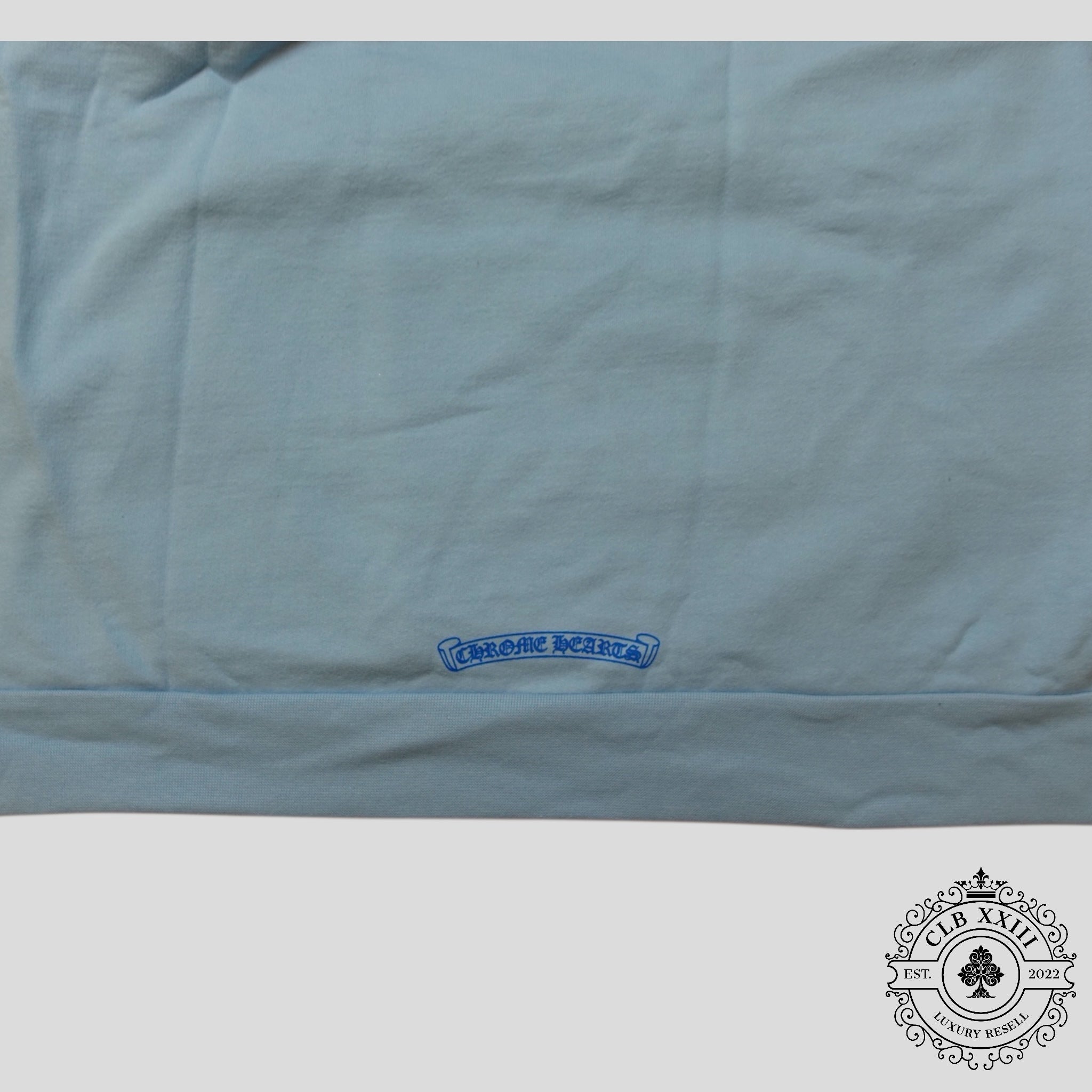 Chrome Hearts Art Basel Vine Dagger Hoodie in Baby Blue