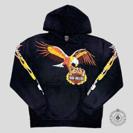 High Rollers Eagle Hoodie in Black