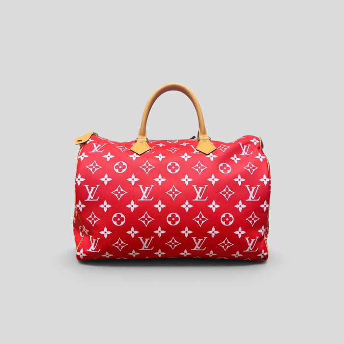 Louis Vuitton Speedy P9 Bandoulière 50 in Red