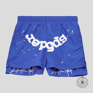 Sp5der OG Web Double Layer Short in Blue