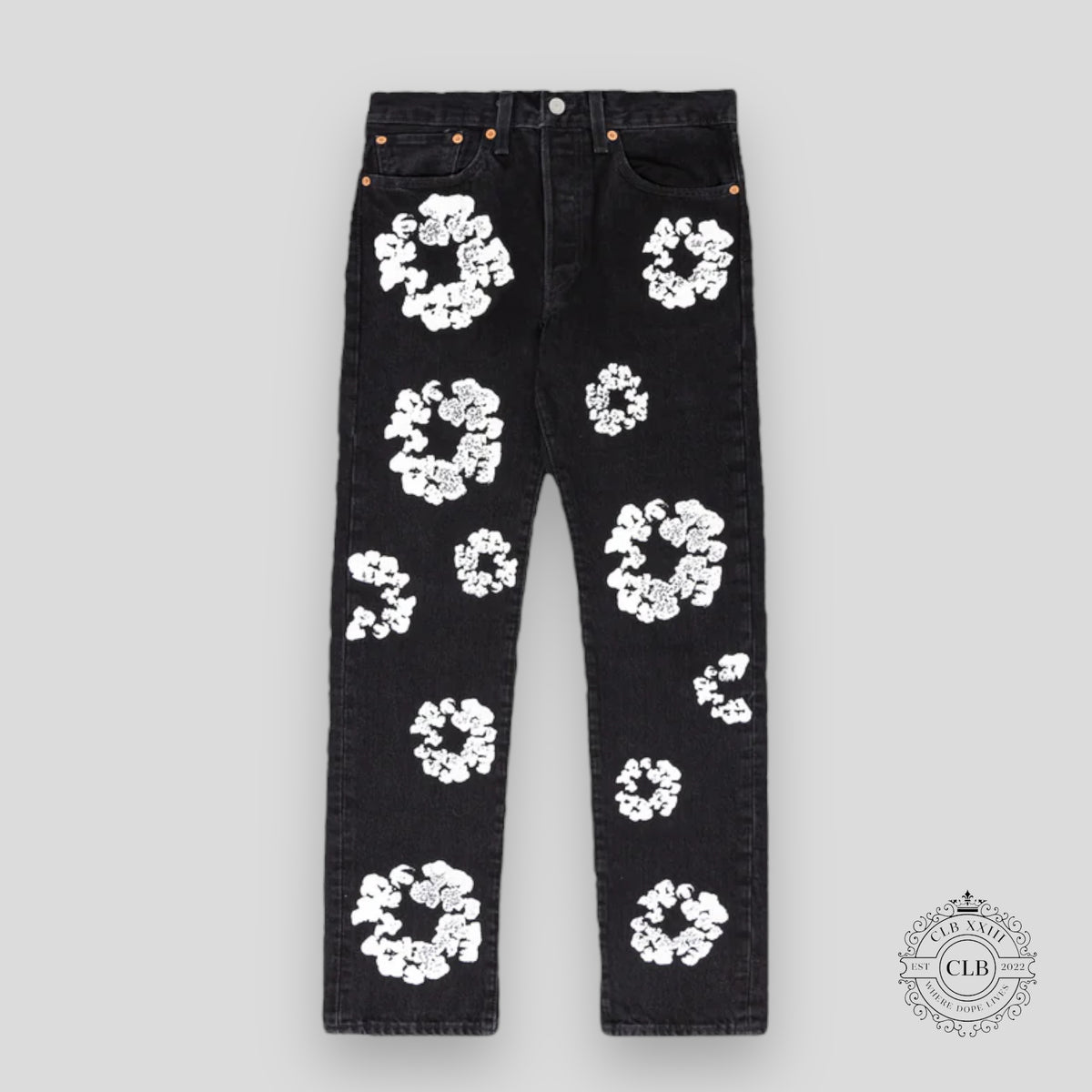 Levis X Denim Tears Cotton Wreath Jeans in Black
