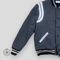 Saint Laurent Varsity Teddy Jacket in Grey