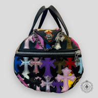 Chrome Hearts Multicolor Cross Patch Duffle Bag