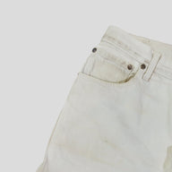 Chrome Hearts Leopard Cross Patch Jeans in White