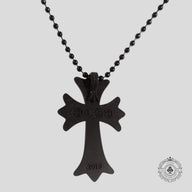 Chrome Hearts Silicone Cross Necklace in Black
