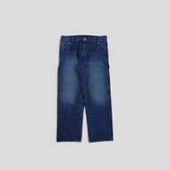 CLB XXIII Chrome Hearts Double Turbo Diesel dark wash cotton carpenter pants with button fly