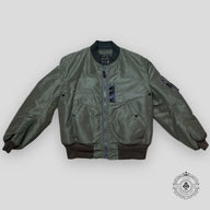 RRL Buzz Rickson Flight Jacket in Green