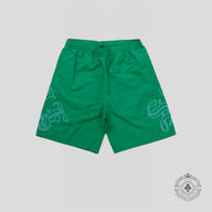 Supreme Old English Nylon Shorts in Green