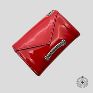 Chrome Hearts Patent Enamel Leather Wallet in Red