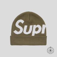 Supreme Big Logo Beanie in Olive
