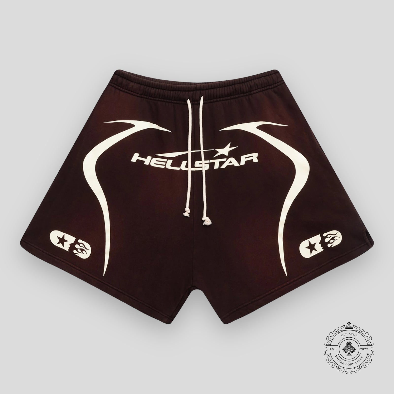 Hellstar Warm Up Shorts Brown