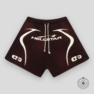 Hellstar Warm Up Shorts Brown