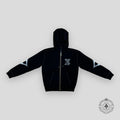 Louis Vuitton Monogram Flower Graphic Intarsia Zipped Hoodie in Black