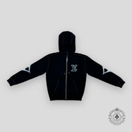 Louis Vuitton Monogram Flower Graphic Intarsia Zipped Hoodie in Black