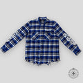 Amiri X TGCW Blue Flame Flannel Shirt