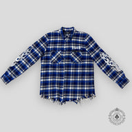 Amiri X TGCW Blue Flame Flannel Shirt