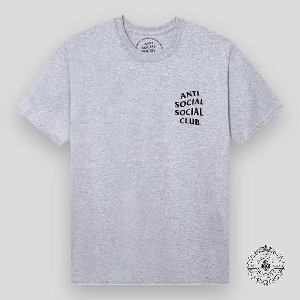Anti Social Social Club Kkotch Tee in Athletic Heather